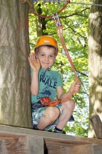 Klettern im Kletterpark Hilmteich