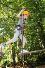 Klettern im Kletterpark Hilmteich