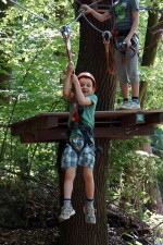 Klettern im Kletterpark Hilmteich