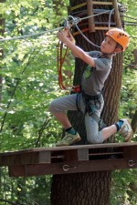 Klettern im Kletterpark Hilmteich